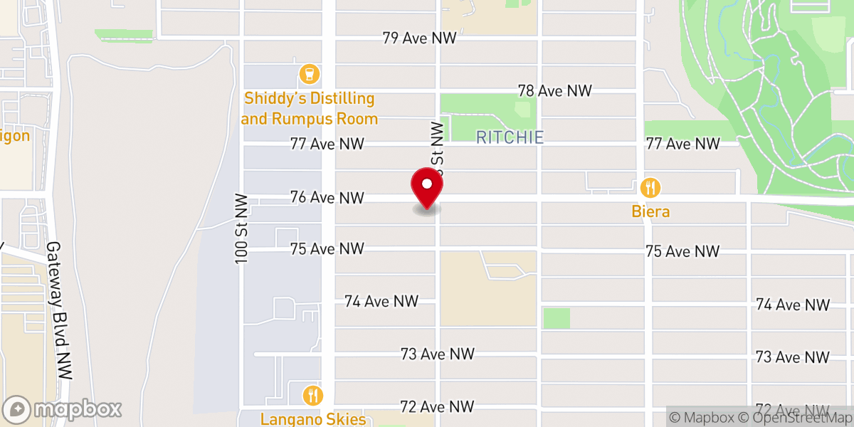 Map showing location of Our Lady of Good Help Maronite Catholic Parish