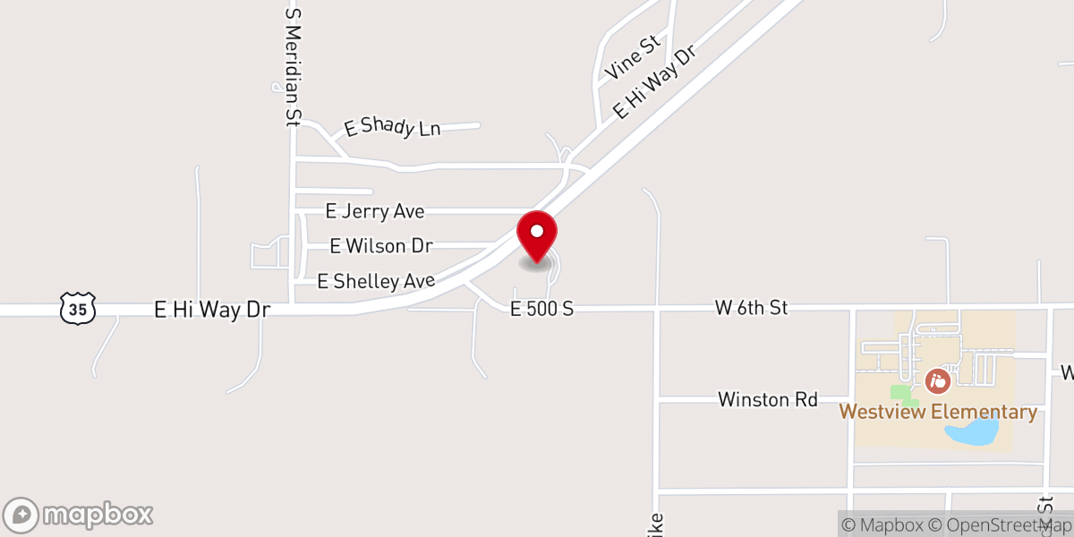 Map showing location of Westview Wesleyan Church