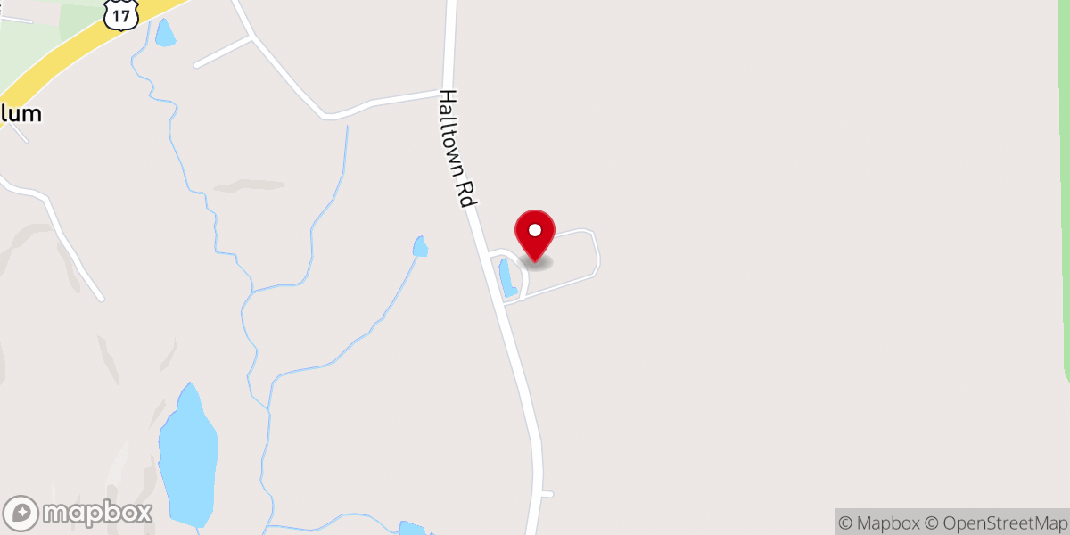 Map showing location of Coastline Baptist Church