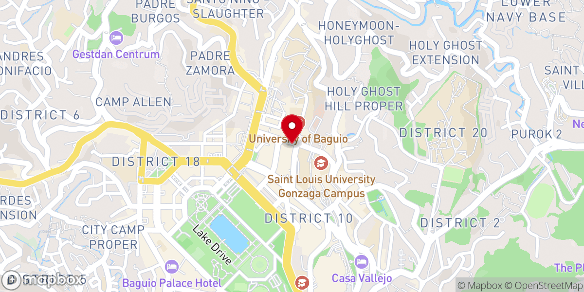 Map showing location of Church of God, World Missions, Philippines - Baguio