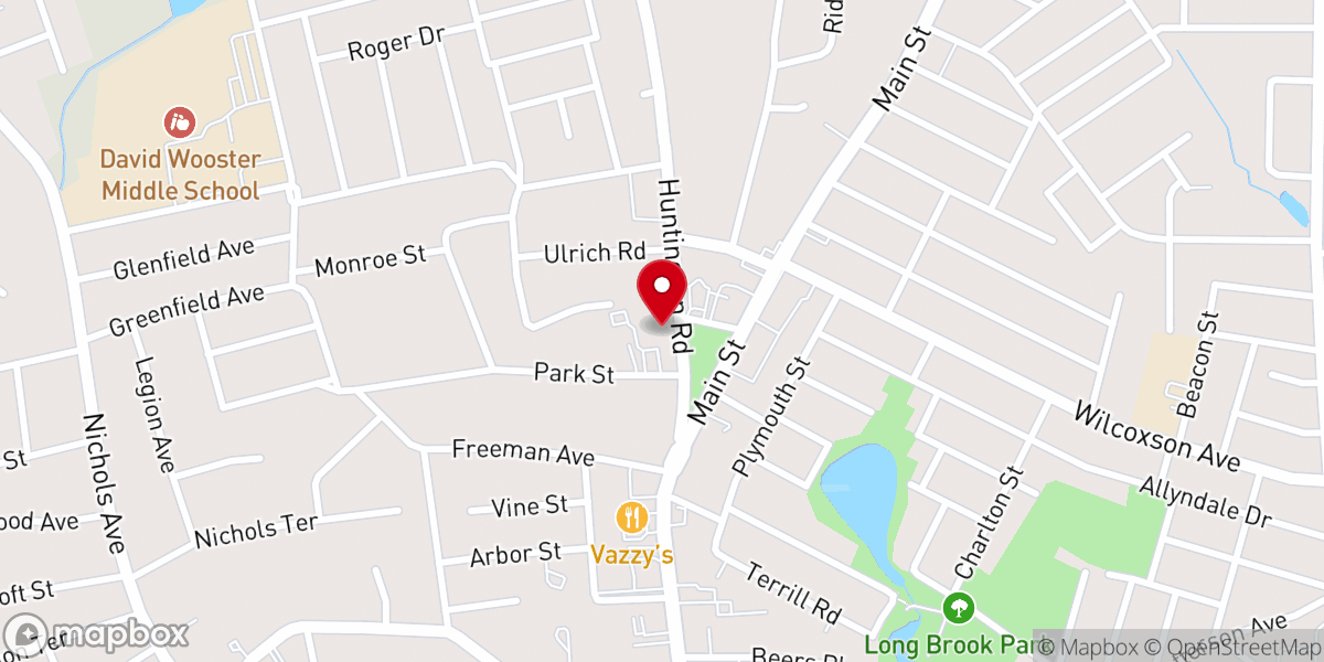 Map showing location of Stratford Baptist Church