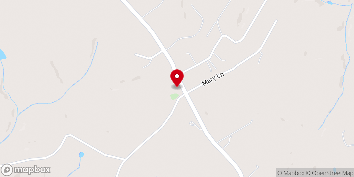 Map showing location of Hanes Grove United Methodist