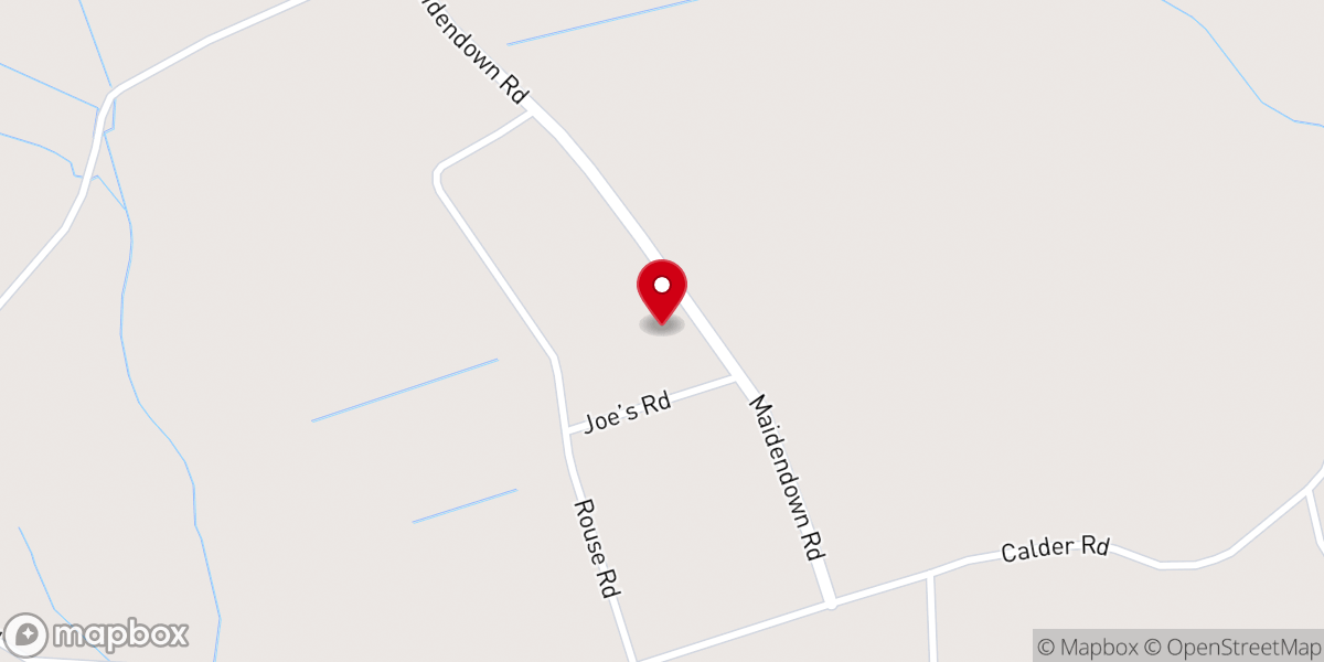 Map showing location of His Church-Marion