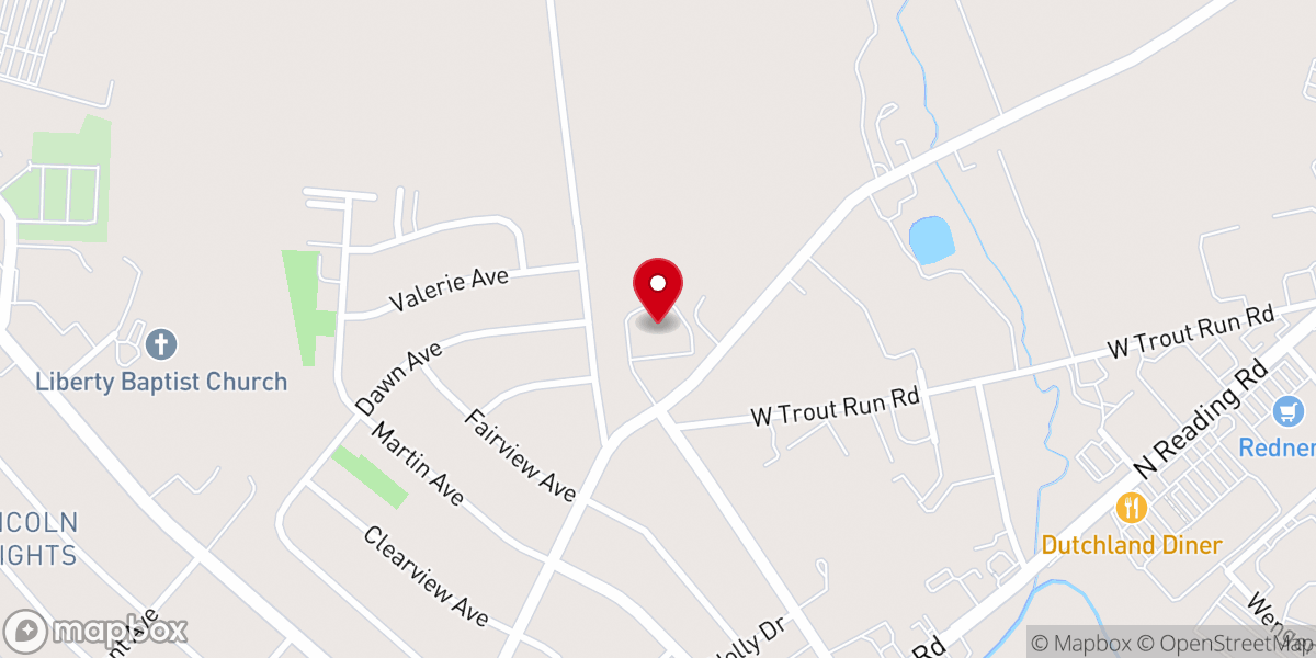 Map showing location of Alive Church Ephrata