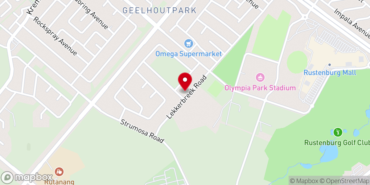 Map showing location of Old Apostolic Church