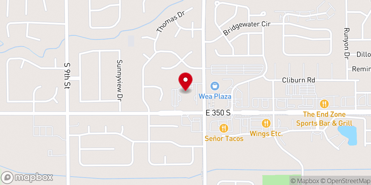 Map showing location of Christ United Methodist Church