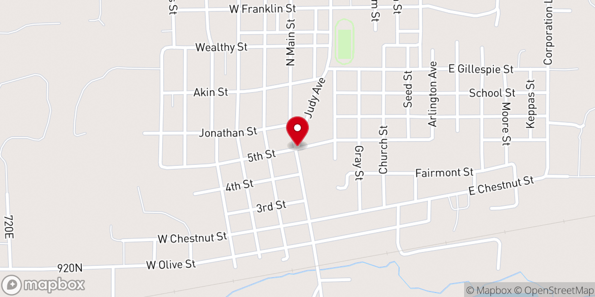Map showing location of Bridgeport Township
