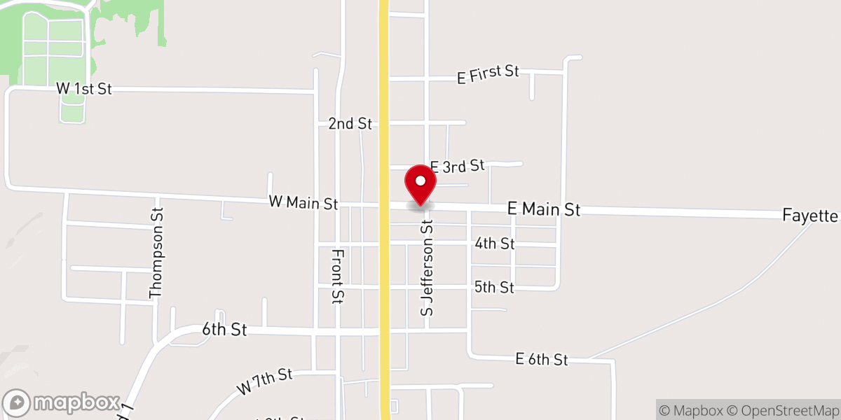 Map showing location of St Joseph Catholic Church