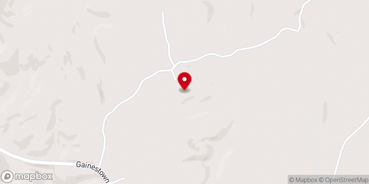 Map showing location of Old Mount Sinai Church