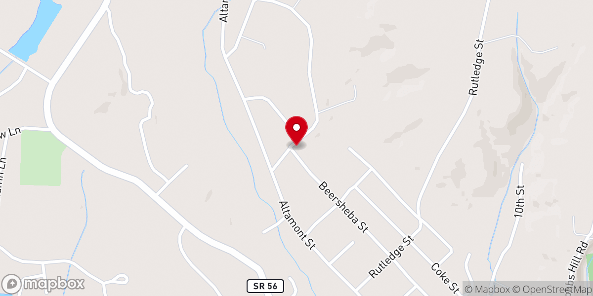 Map showing location of Gum Spring Church