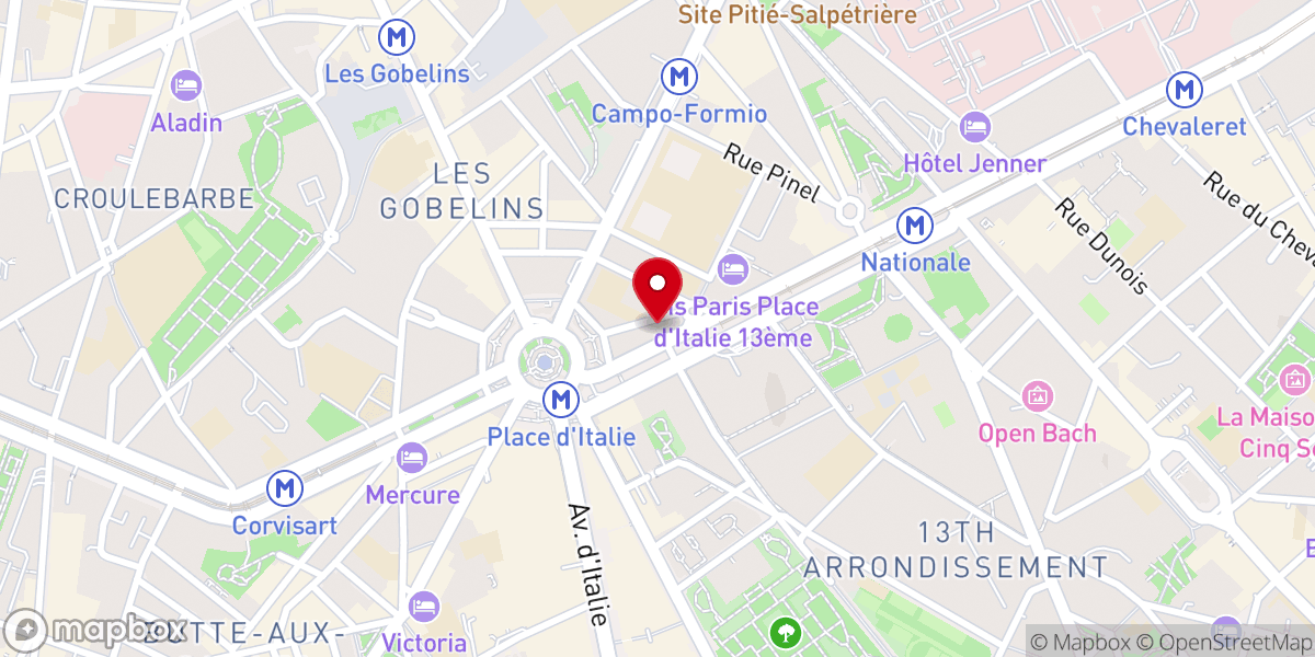 Map showing location of Eglise Réformee Néerlandaise