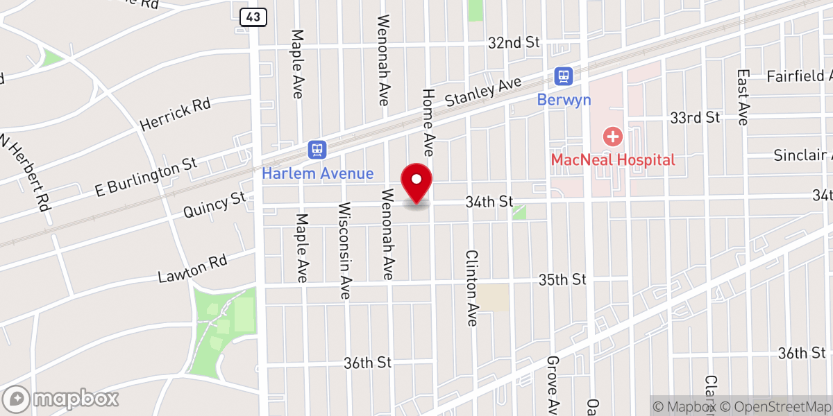 Map showing location of Christian Life Center