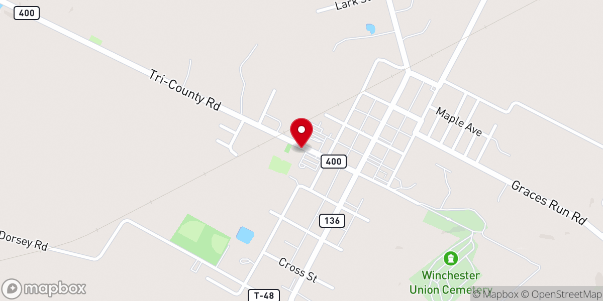 Map showing location of W3CU Ardent Student Ministries