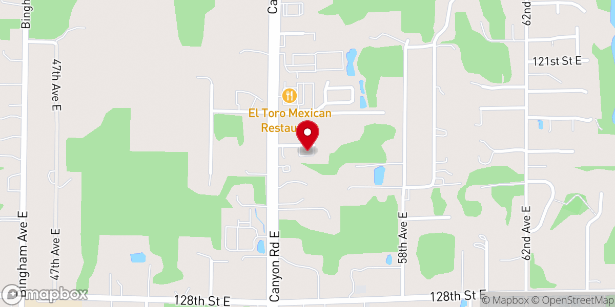 Map showing location of Bible Baptist Church
