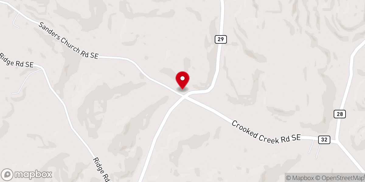 Map showing location of Community Church