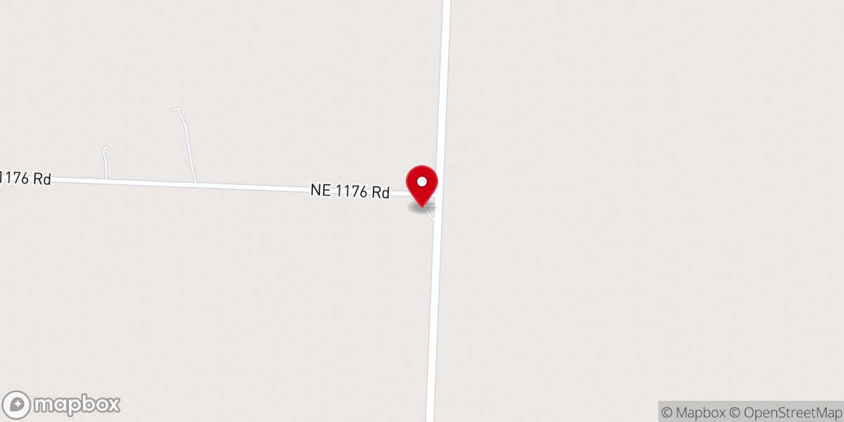 Map showing location of Park Grove Christian Church
