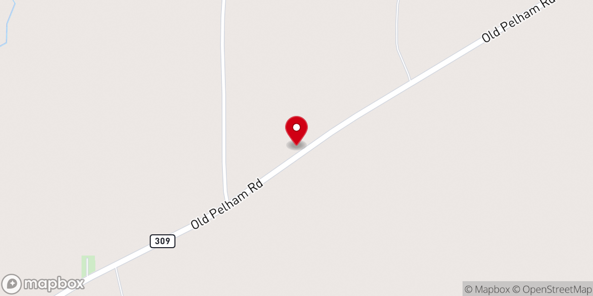 Map showing location of Adams Chapel
