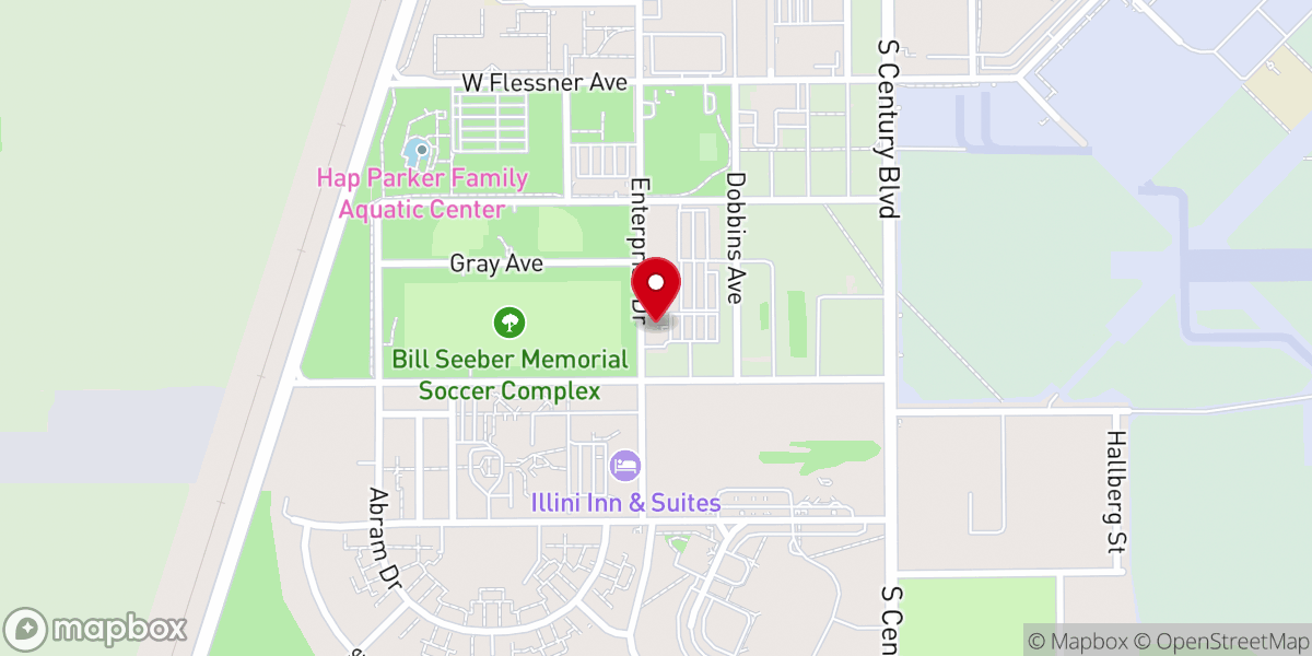 Map showing location of The Solid Rock of Rantoul