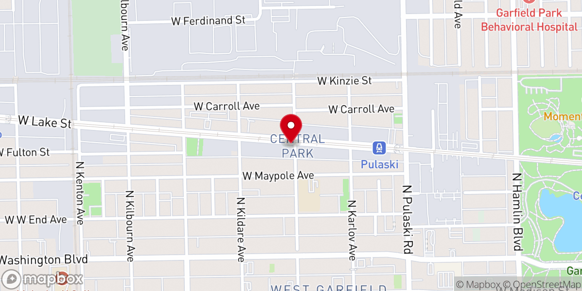 Map showing location of St Luke M B Church