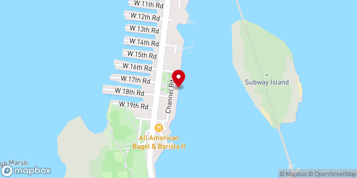 Map showing location of North Channel Yacht Club