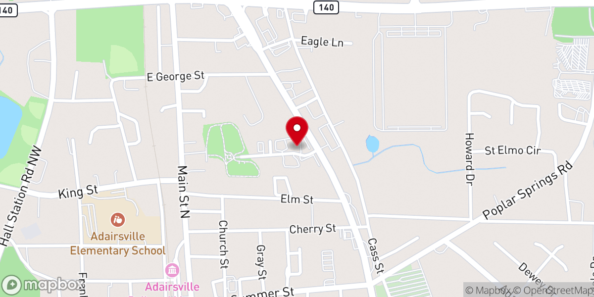 Map showing location of Freedom Fellowship Church