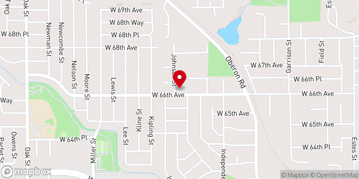 Map showing location of Neighborhood Friends Church