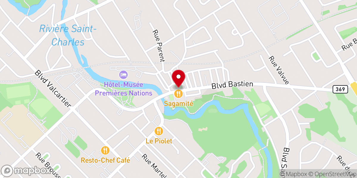 Map showing location of Notre-Dame-de-Lorette Church