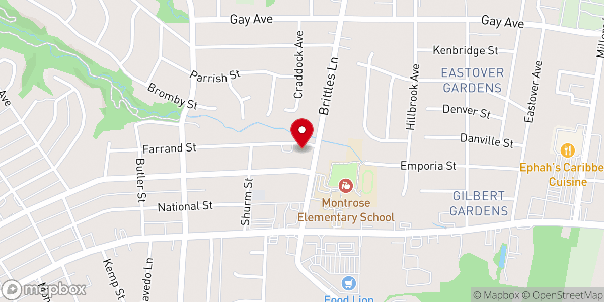 Map showing location of New Destiny Apostolic Church
