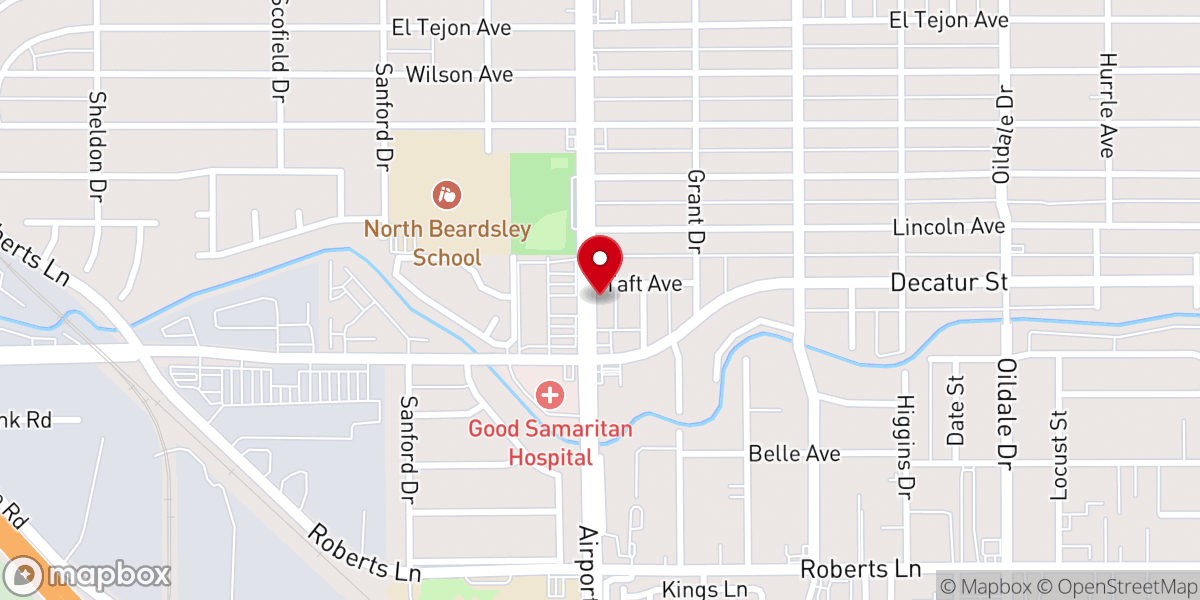 Map showing location of New Covenant Church