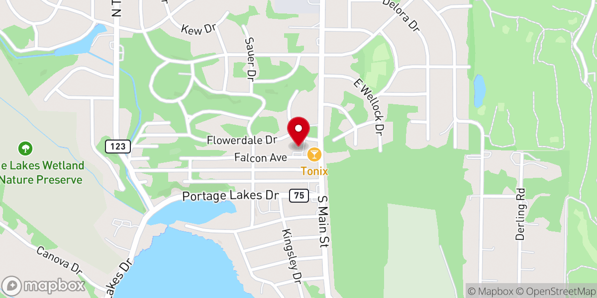 Map showing location of Victory Chapel