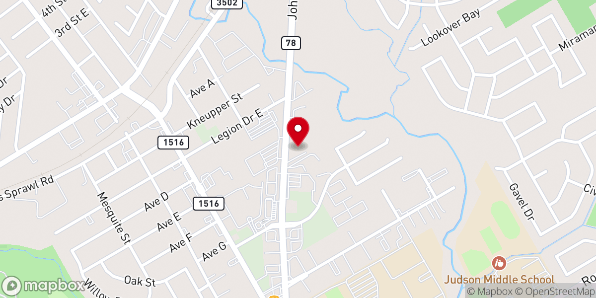 Map showing location of ConverseFirstBaptistCPantry - Food Distribution Center