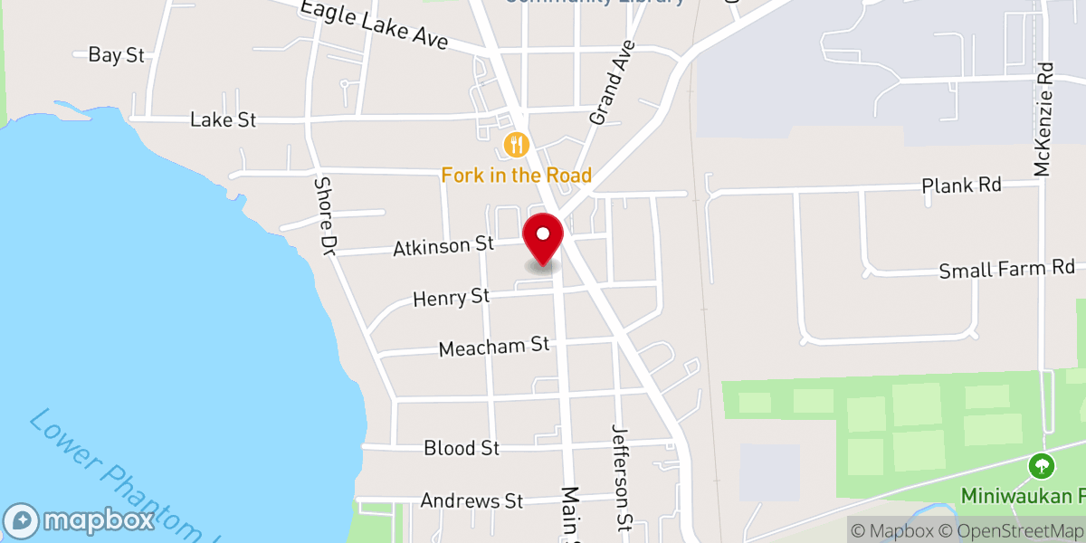 Map showing location of Mt Olive Lutheran Church