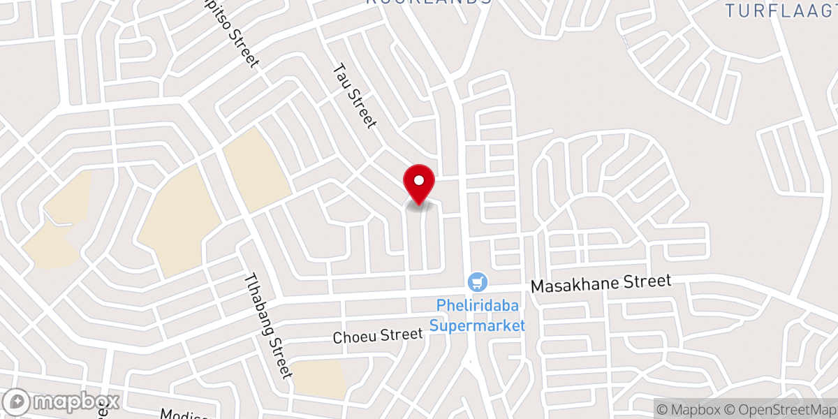 Map showing location of International Pentecost Holiness Church ( Bloemfontein Branch)