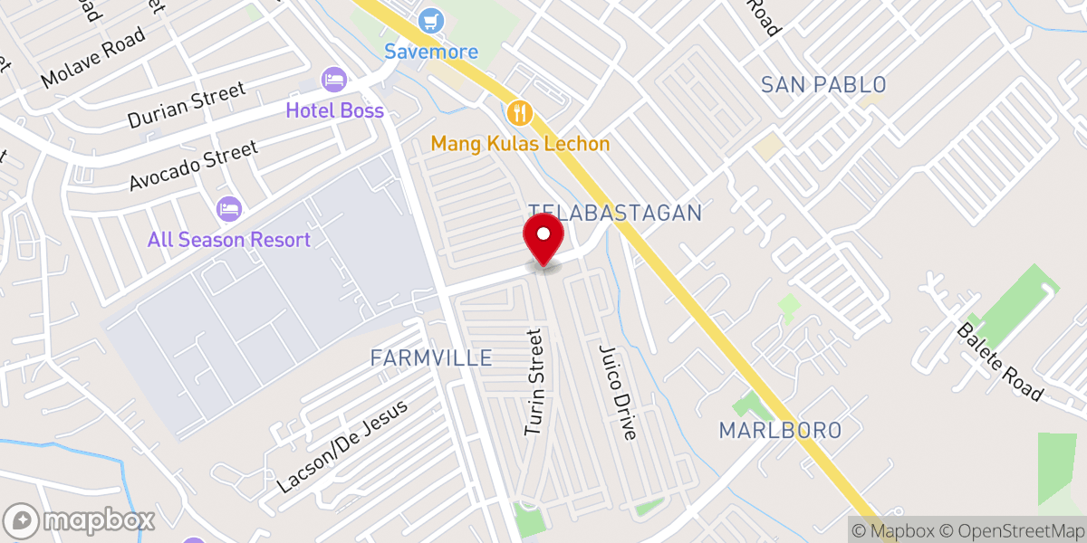Map showing location of The Grace of God Church