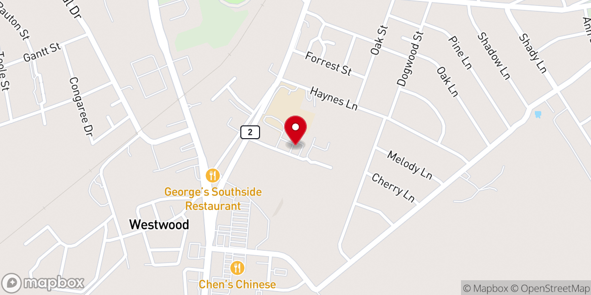 Map showing location of Taylor St Baptist Church