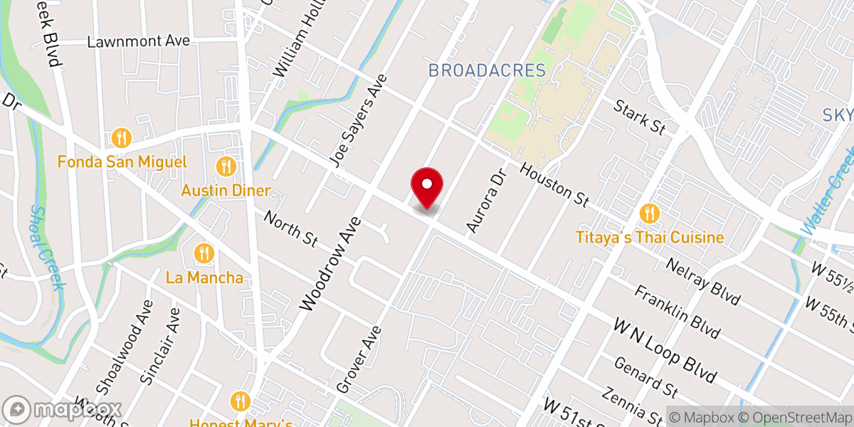 Map showing location of North Loop Church of Christ
