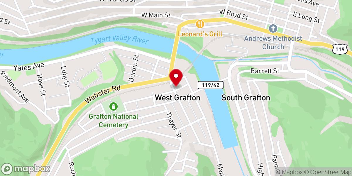 Map showing location of Salvation Army