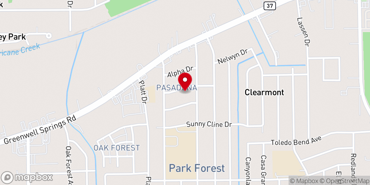 Map showing location of Feed My Sheep Ministry