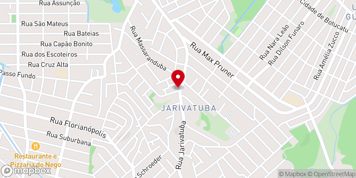 Map showing location of Igreja Batista Aliança de Joinville
