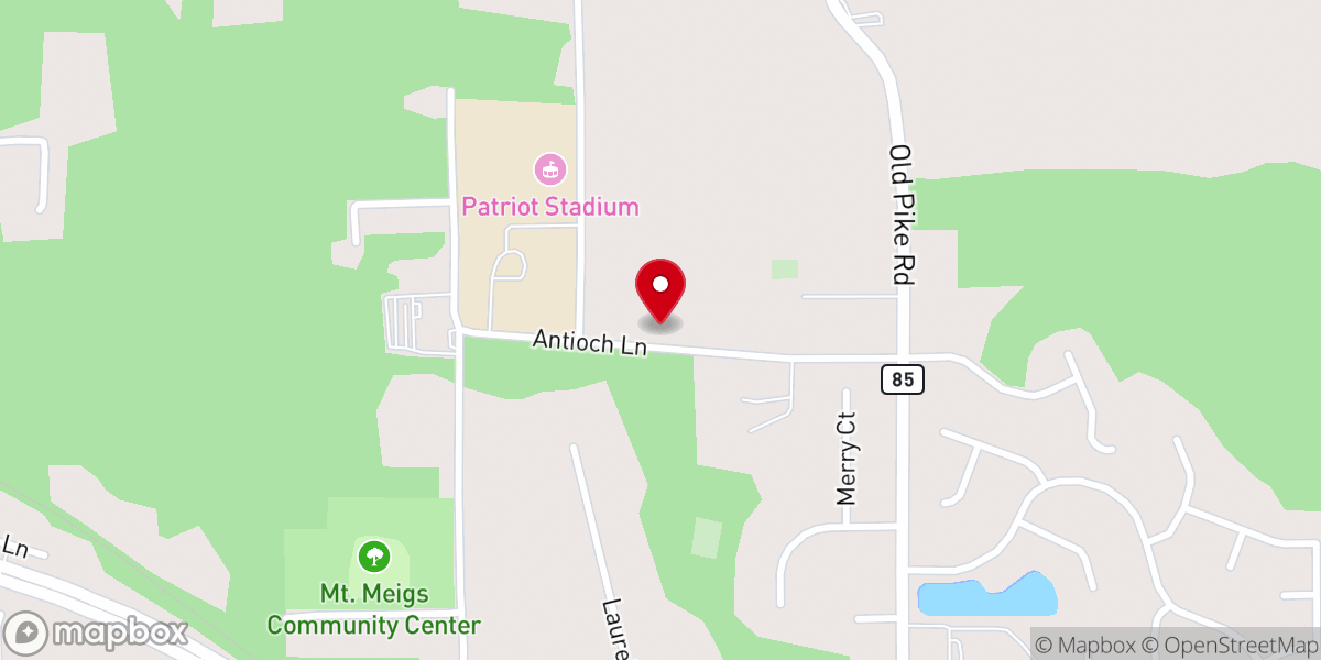 Map showing location of Murdock Church