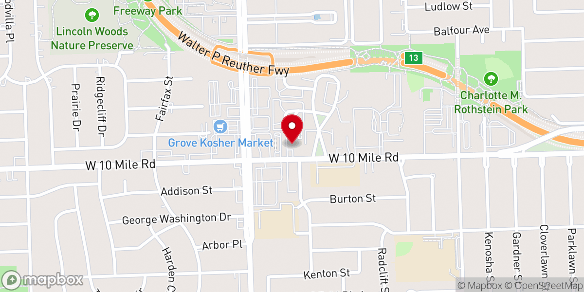 Map showing location of B'nai Israel Beth Yehuda