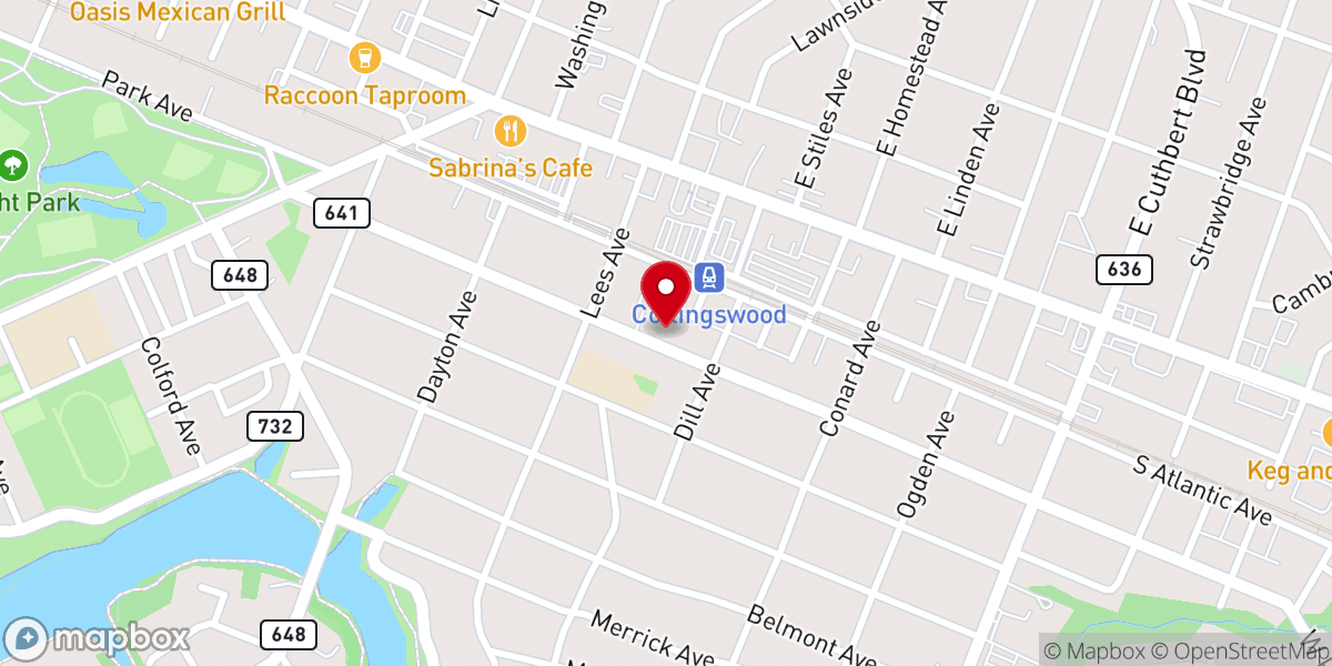 Map showing location of Saint Pauls Church