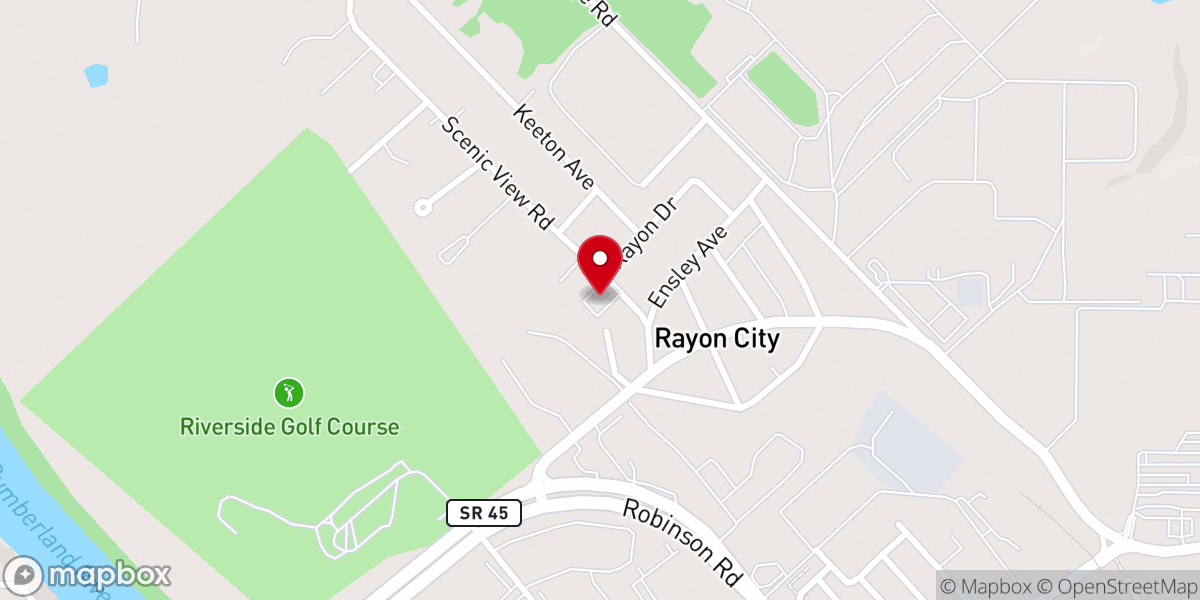 Map showing location of Refuge Church Nashville