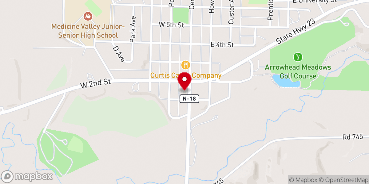 Map showing location of Vineyard Christian Fellowship