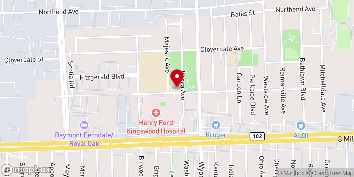 Map showing location of The New Mt Vernon Missionary Baptist Church