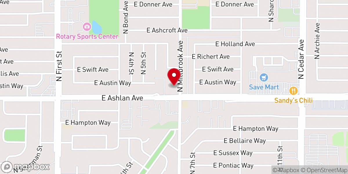 Map showing location of The Quest Church