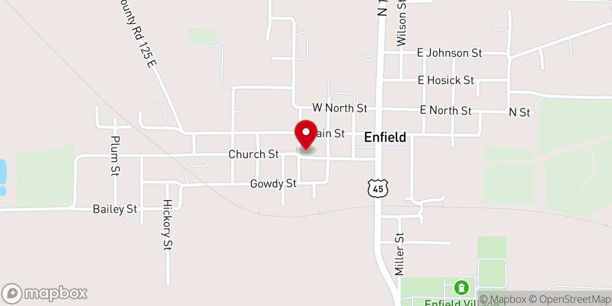 Map showing location of Enfield Methodist Church