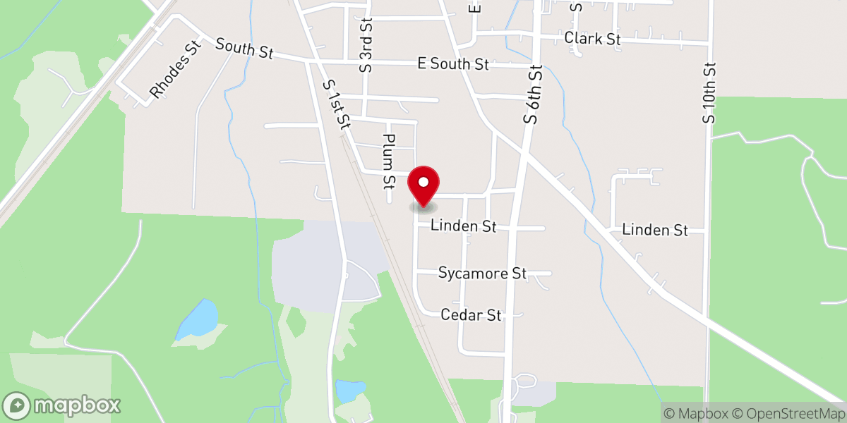 Map showing location of Carrie Street Church of God