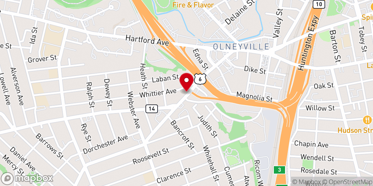 Map showing location of Iglesia Pentecostal Jesus Es Luz Inc