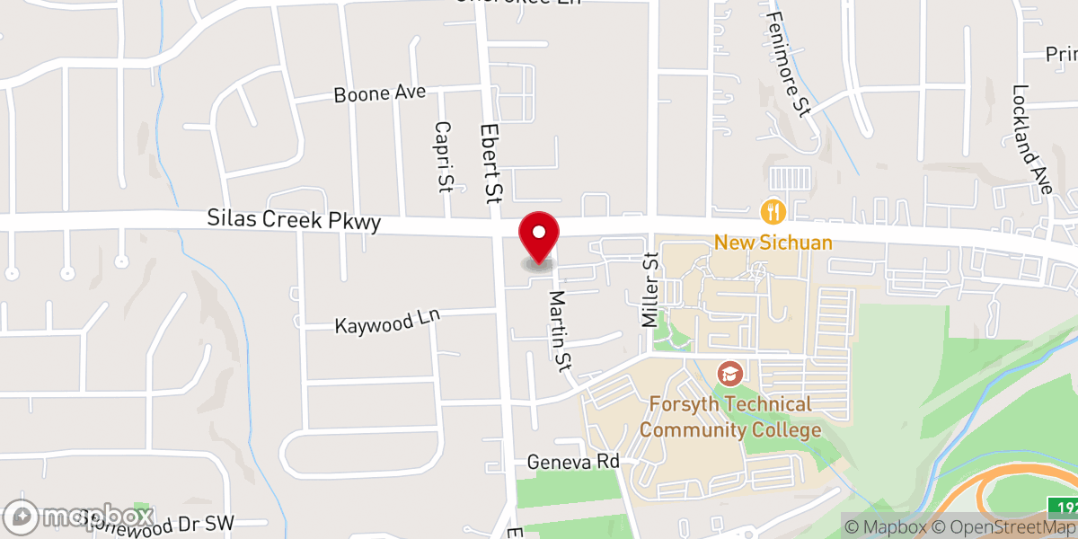 Map showing location of Happily Ever After Wedding Chapel